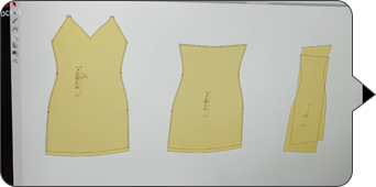Sportswear pattern pieces reviewed for custom sportswear manufacturer specification finalization
