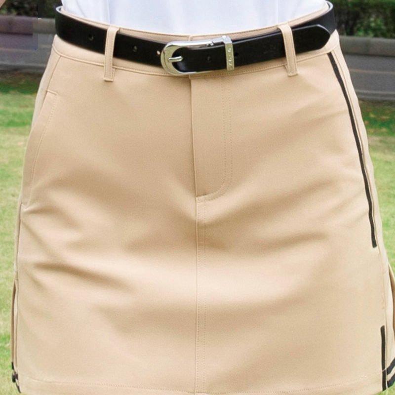 Women's golf skirt sample reviewed for private label sportswear production