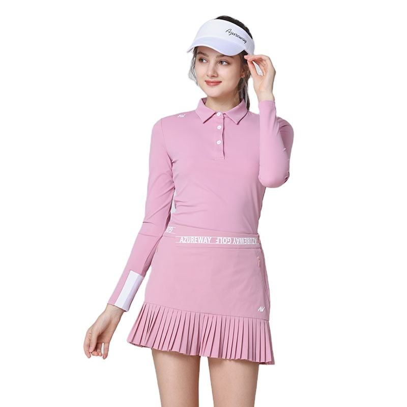 Women’s golf polo set reference for private label sportswear production