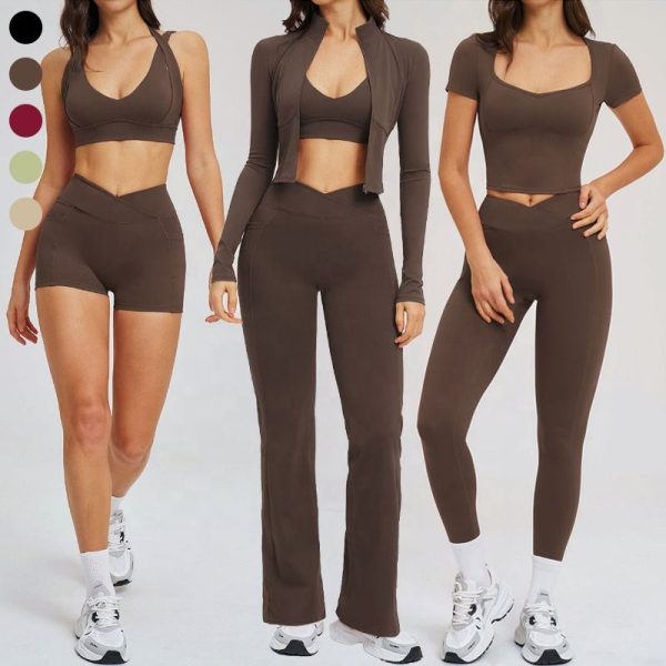 Women’s yoga activewear set reference for private label sportswear production