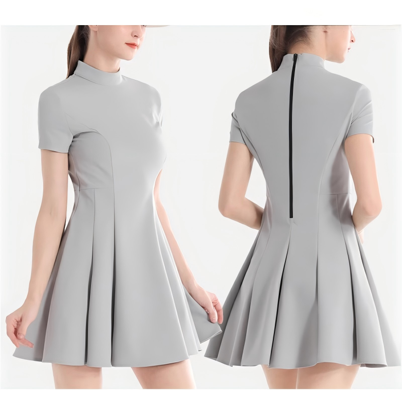 custom activewear manufacturer, private label activewear, OEM activewear, custom sportswear manufacturer, custom fitness apparel Women golf dress sample for OEM sportswear manufacturer fit review