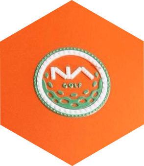 Embroidered logo patch on orange sportswear fabric for OEM sportswear manufacturer review