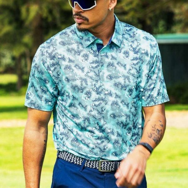 Custom OEM Logo Mens Designer Sublimated Club Jersey Golf Polo Shirts Sportswear
