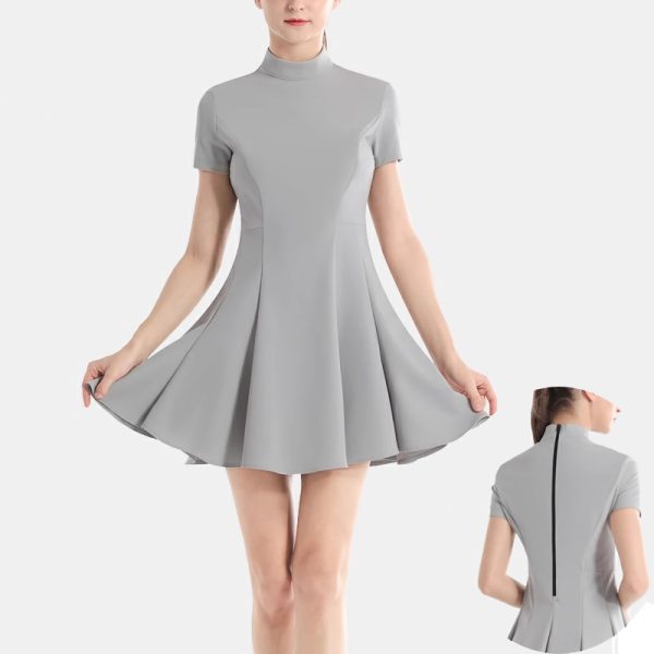 Custom OEM Womens Premium Custom Print Collared Golf Dresses Sportswear