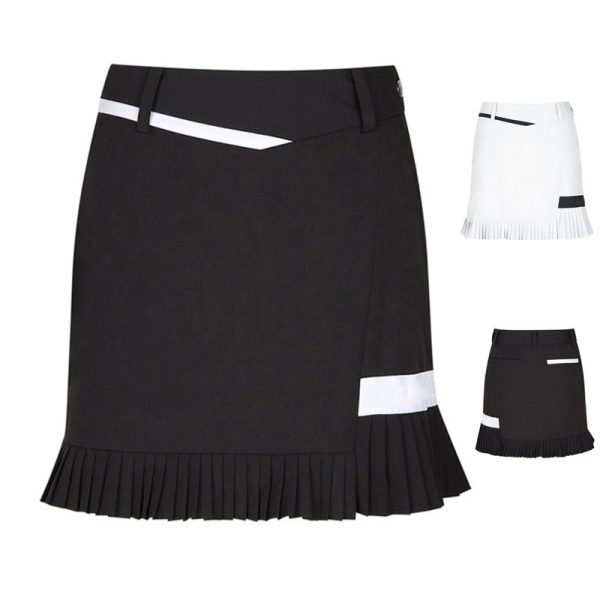 Custom OEM Womens Stretch Breathable Pleated Design Anti Exposure Sport Casual Outdoor Golf Tennis Skirts Sportswear